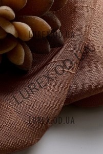 Однотонный лен люкс шоколад 