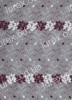 Тюль Амина фатин белый+бордо Т-1060