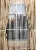 Комплект готових штор льон мішковина пшеничний